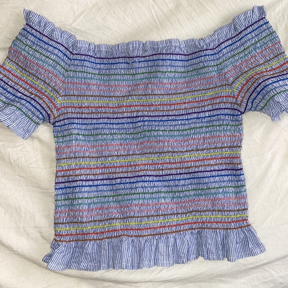 Off the shoulder multicolor top - Picture 3 of 3
